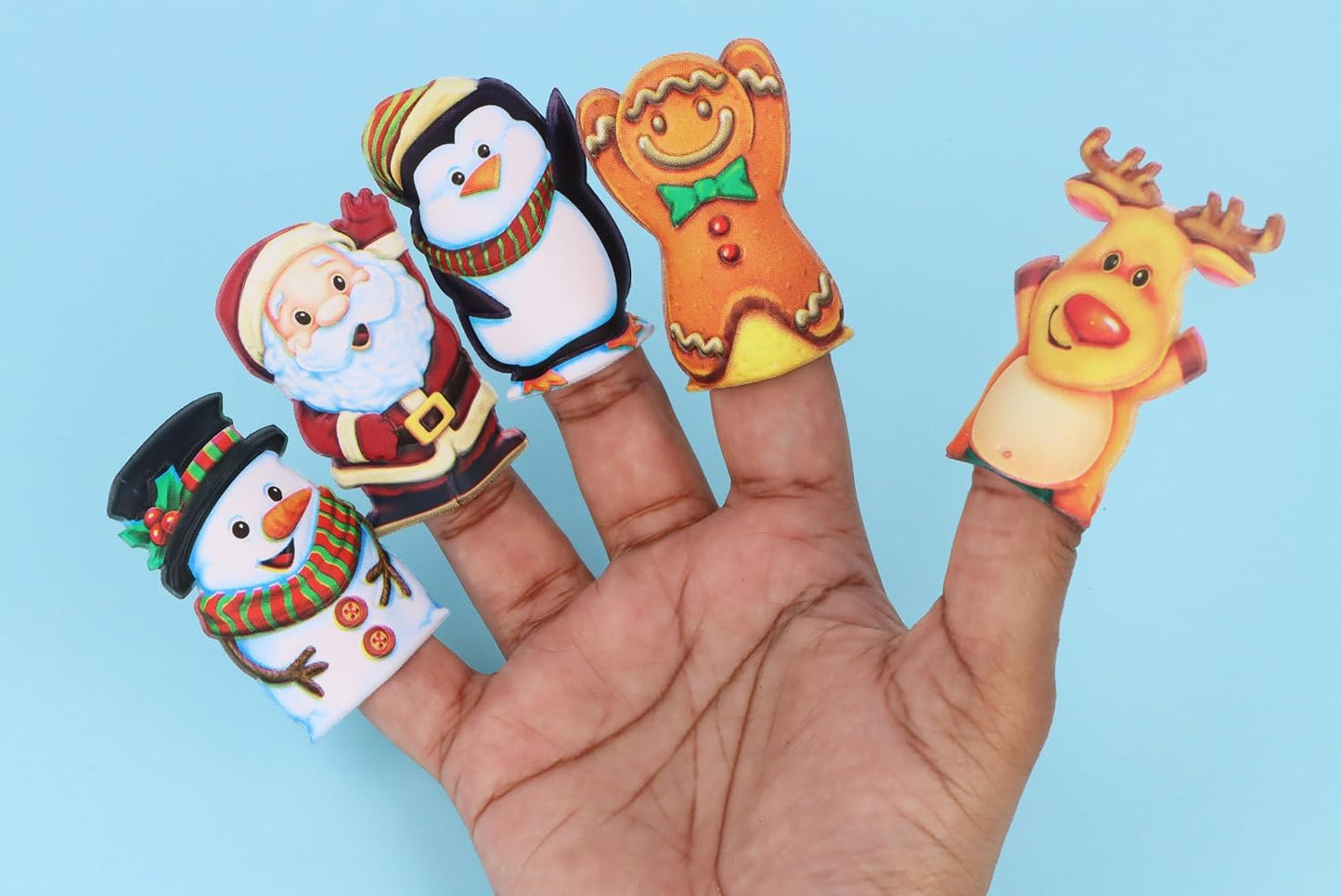Single Christmas Finger Puppet