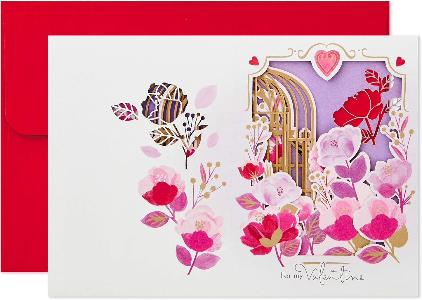 Paper Wonder Displayable Pop Up Love Birds Valentine's Day Card