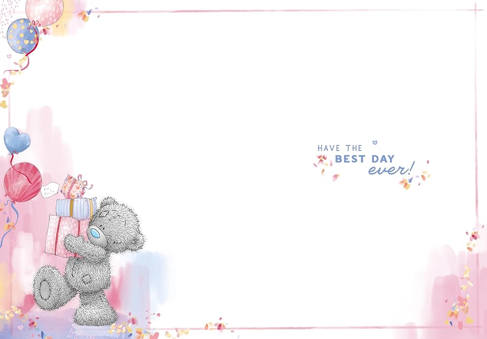 Bear Carrying Stack Of Gifts Amazing Goddaughter Birthday Card