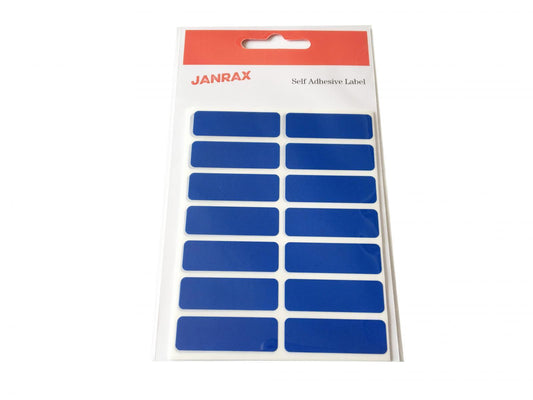 Pack of 98 Blue 12x38mm Rectangular Labels - Adhesive Stickers