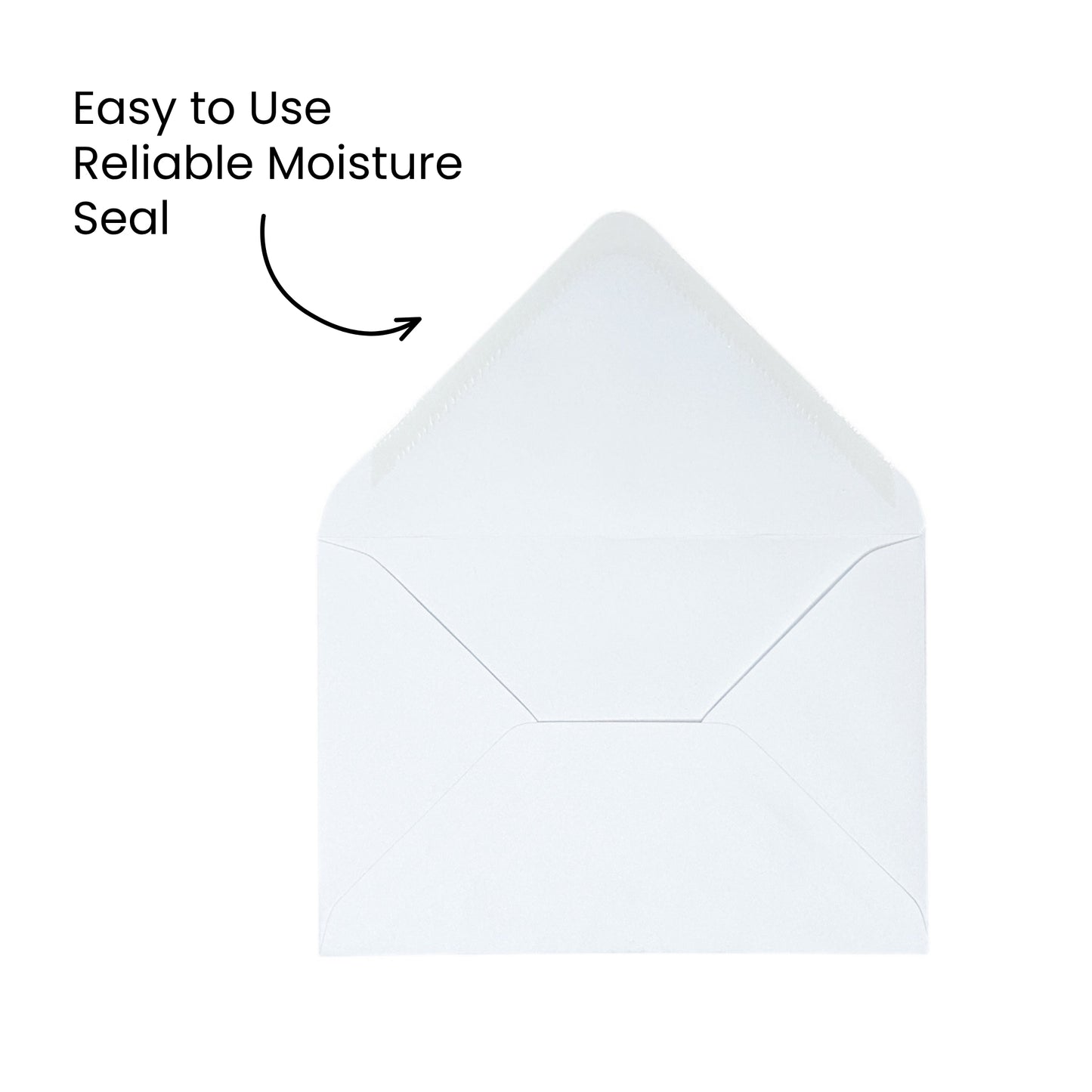 Pack of 50 White 100gsm 111x159mm Gummed Envelopes