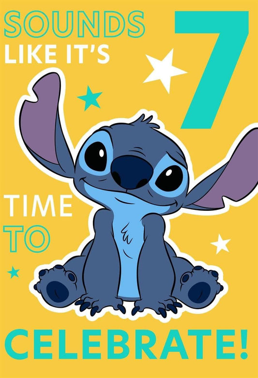 Disney Lilo & Stitch 7th Birthday Card