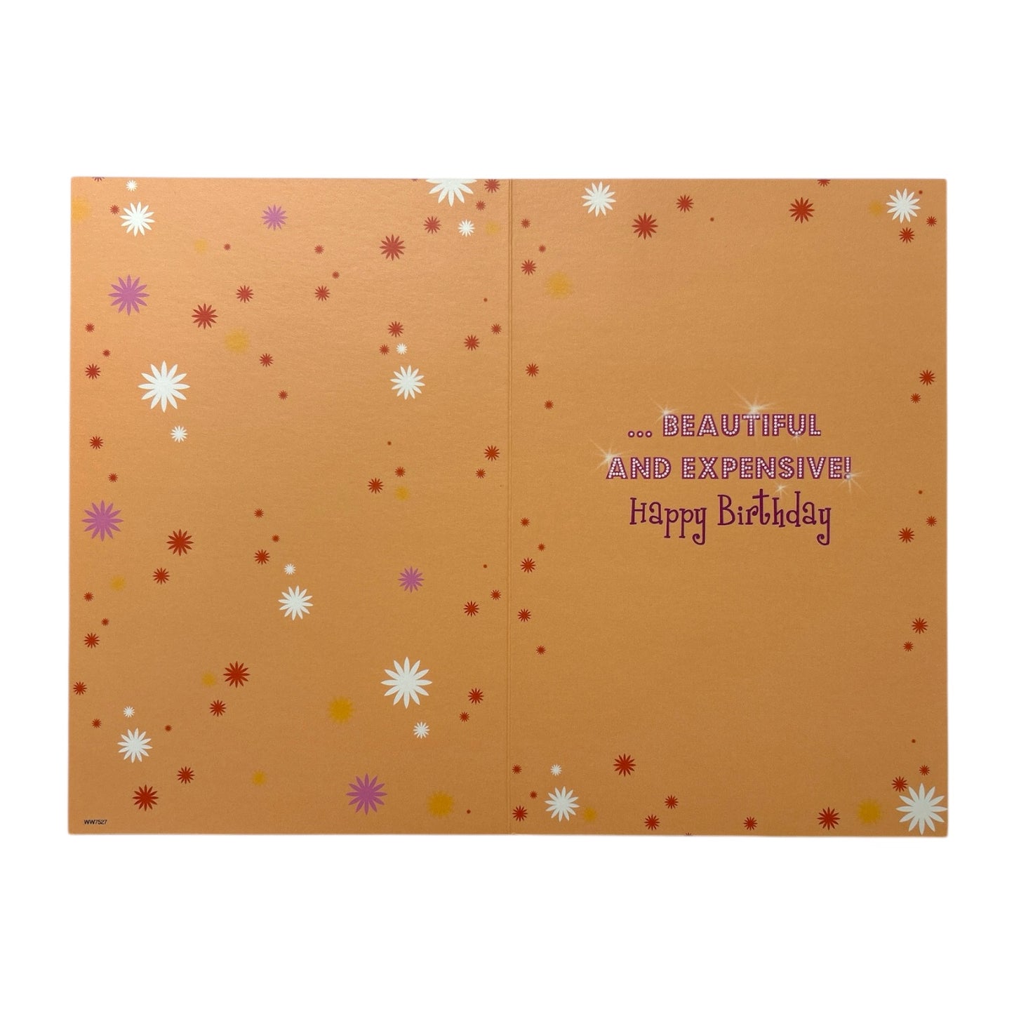 40th Female Sparkling Diamond Witty Words Birthday Card