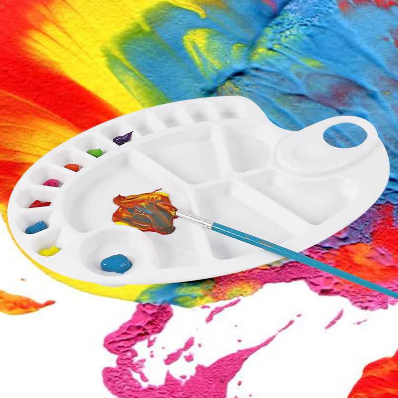 Professional Art Drawing Plastic Water Colour Mix Paint Tray Naked Palette