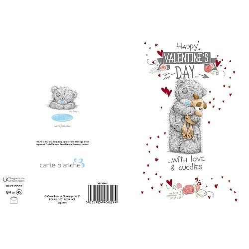 Dog With Tatty Teddy Me to You Happy Valentine's Day Card