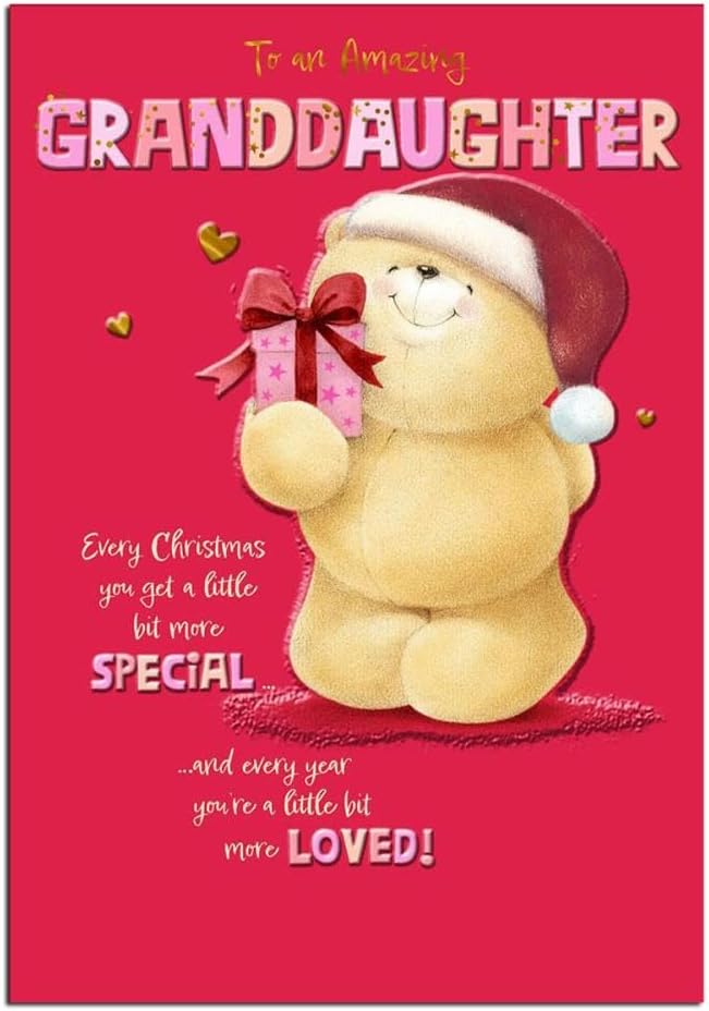Forever Friends Amazing Granddaughter Christmas Card