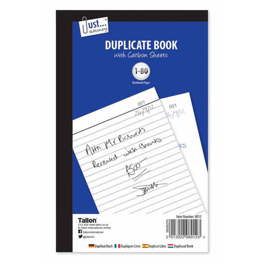 Just stationery 80 Pages Duplicate Book with Carbon Sheets