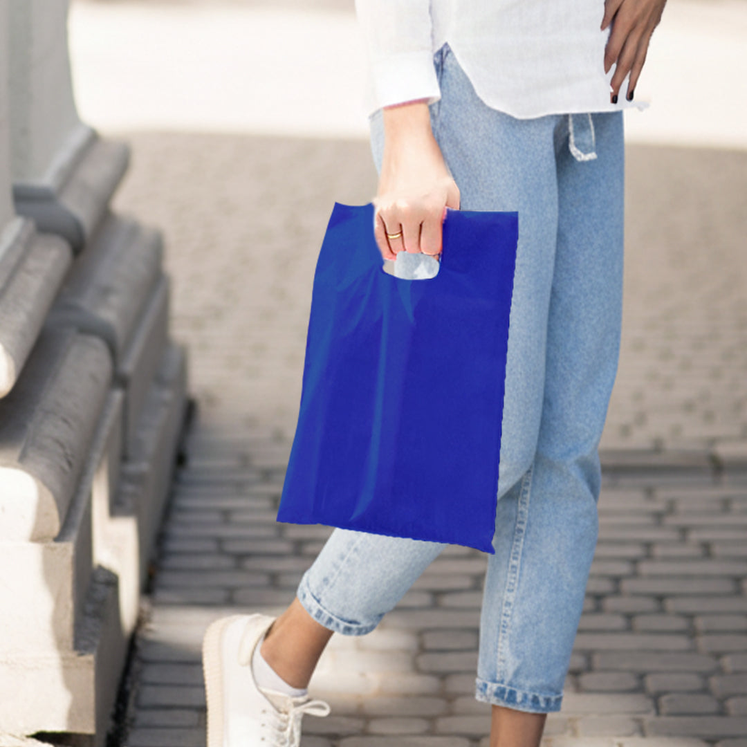 Pack of 25 Light Green Coloured 50x40cm Non-Woven Patch Handle Bags