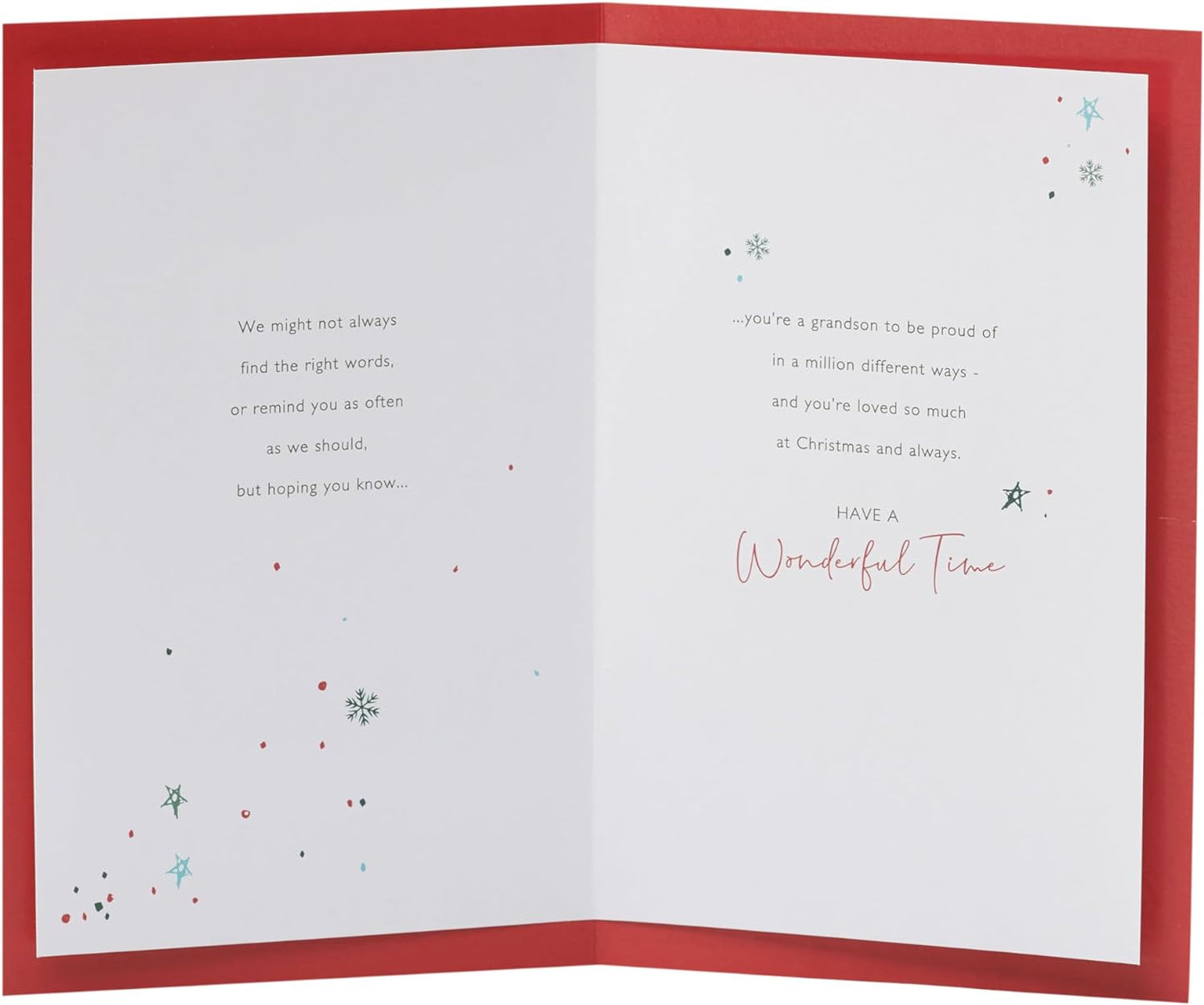 Son & Daughter-in-Law Christmas Card Lovely Presents Design 