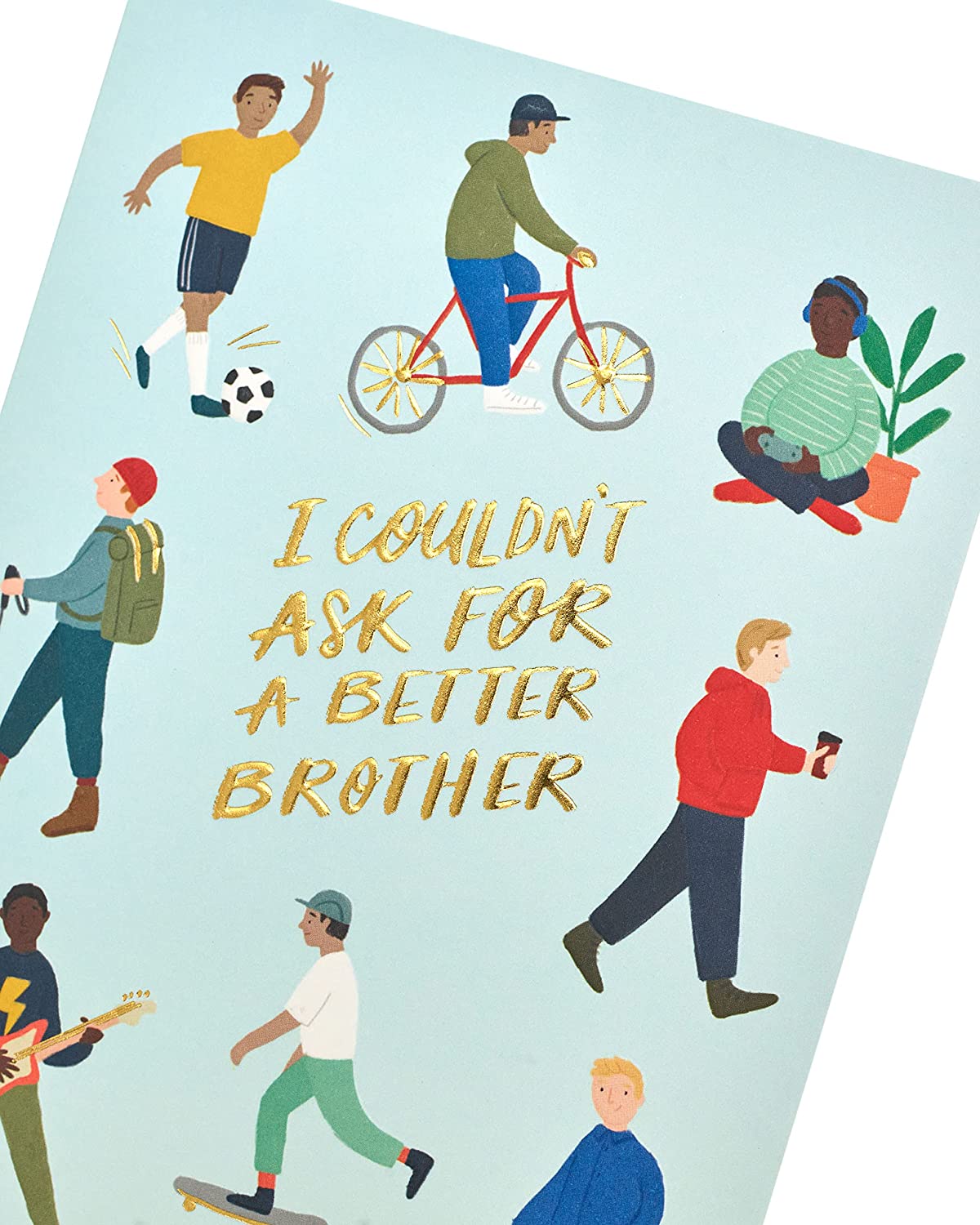 Modern Illustrations Brother Birthday Card
