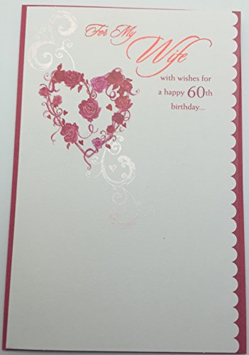 Wife Age 60 Birthday Card 60th Birthday For Her