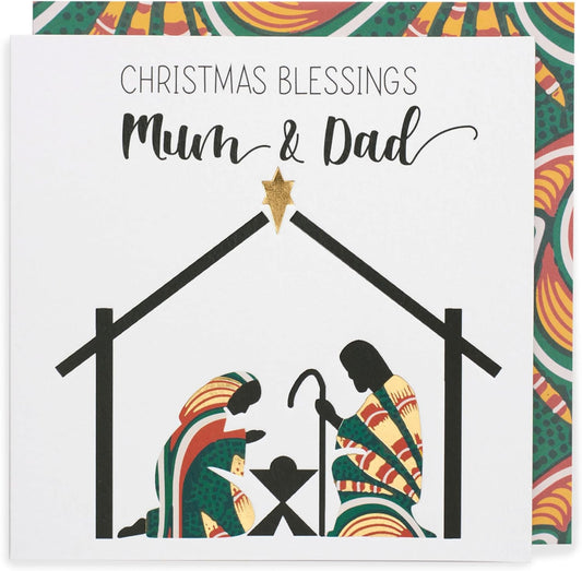 Kindred x Afrotouch Mum and Dad Christmas Card