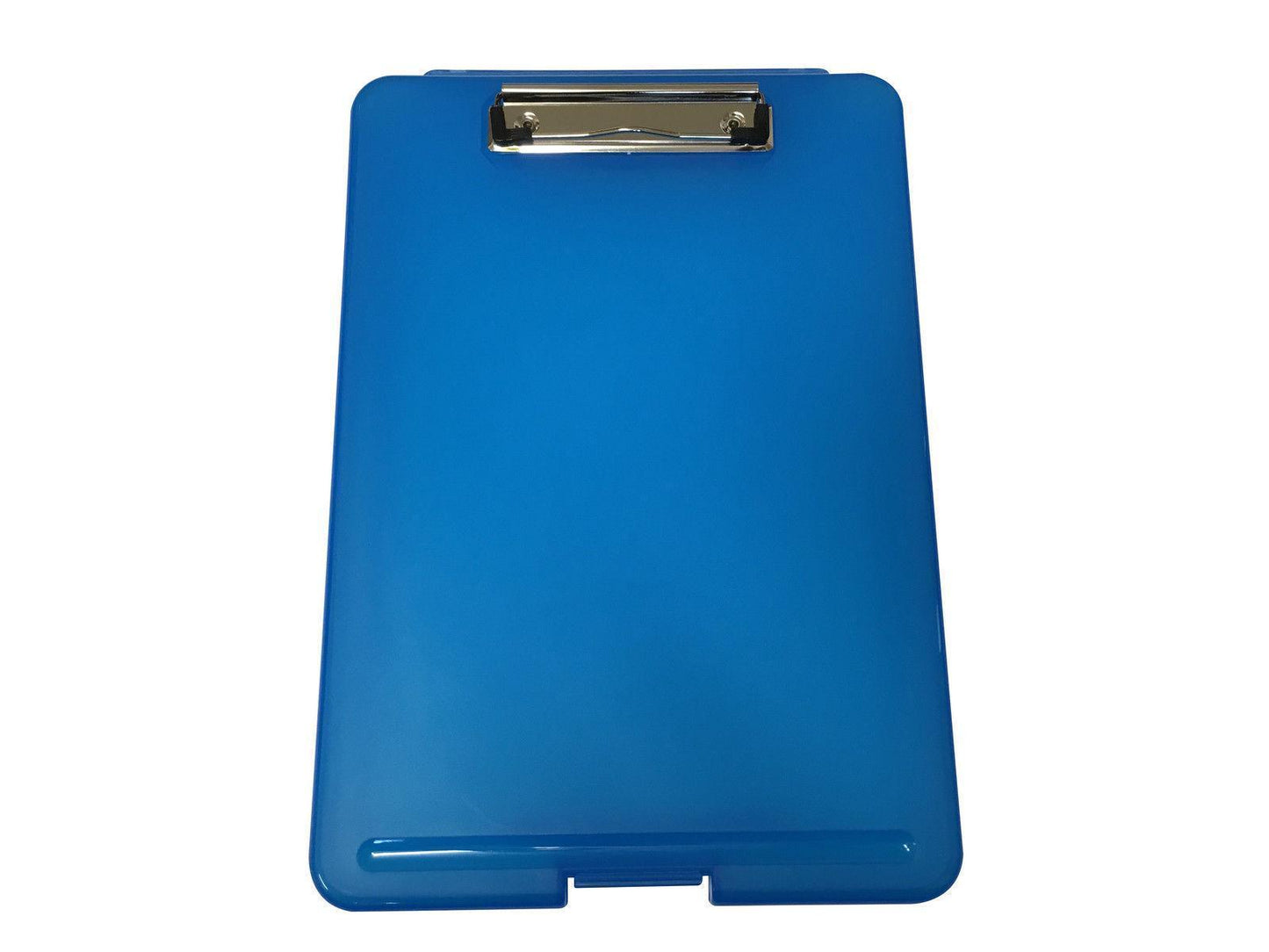 100 x A4 Blue Clipboard Box File - Storage Filing Clip Board Case