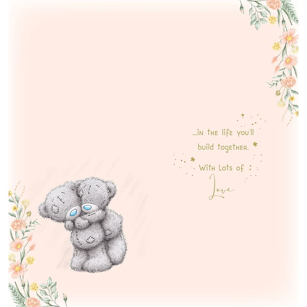 Bears With Flower Engagement Congratulations Card