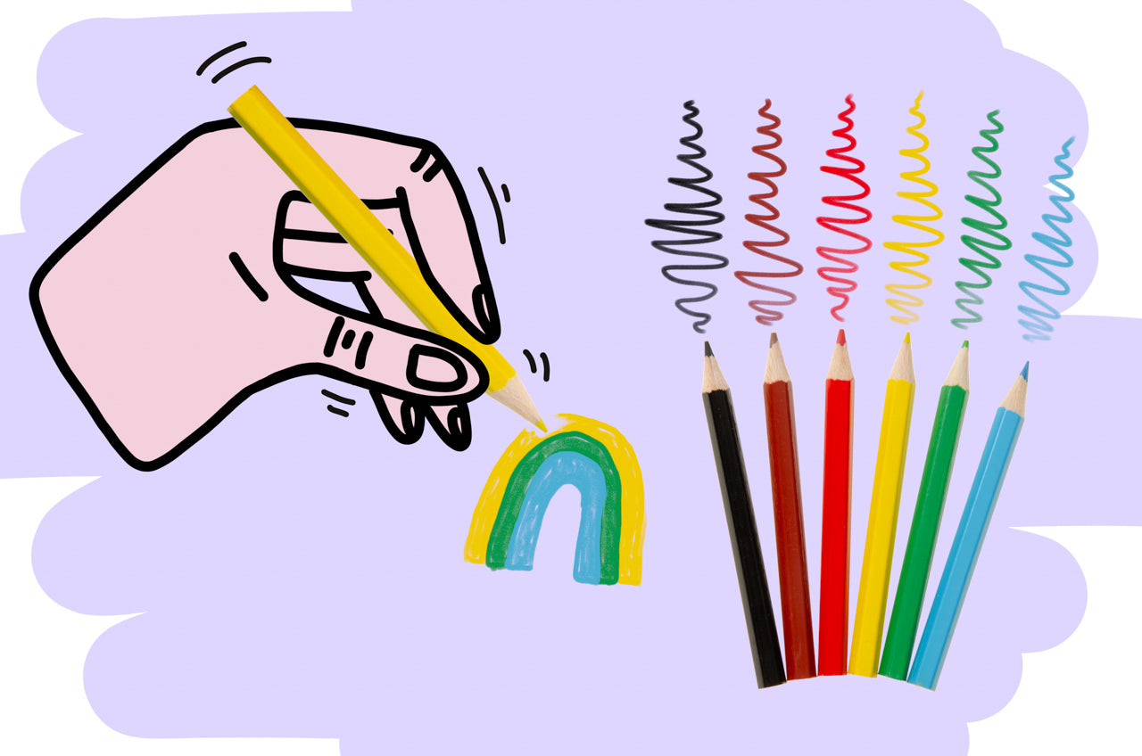 6 Pieces Colored Pencils 9cm