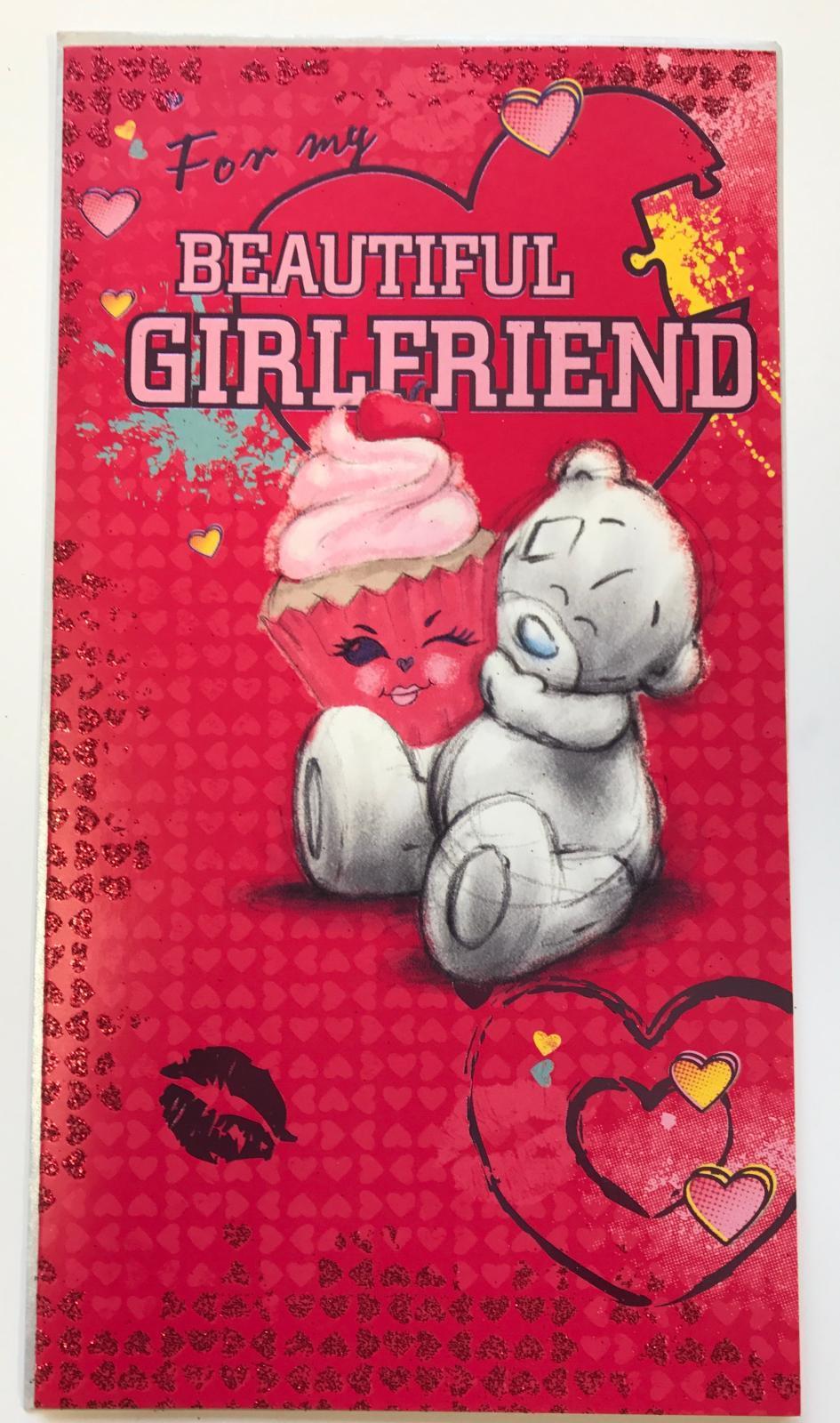 Beautiful Girlfriend Sweet Cupcake Me To You Bear Valentine's Day Card