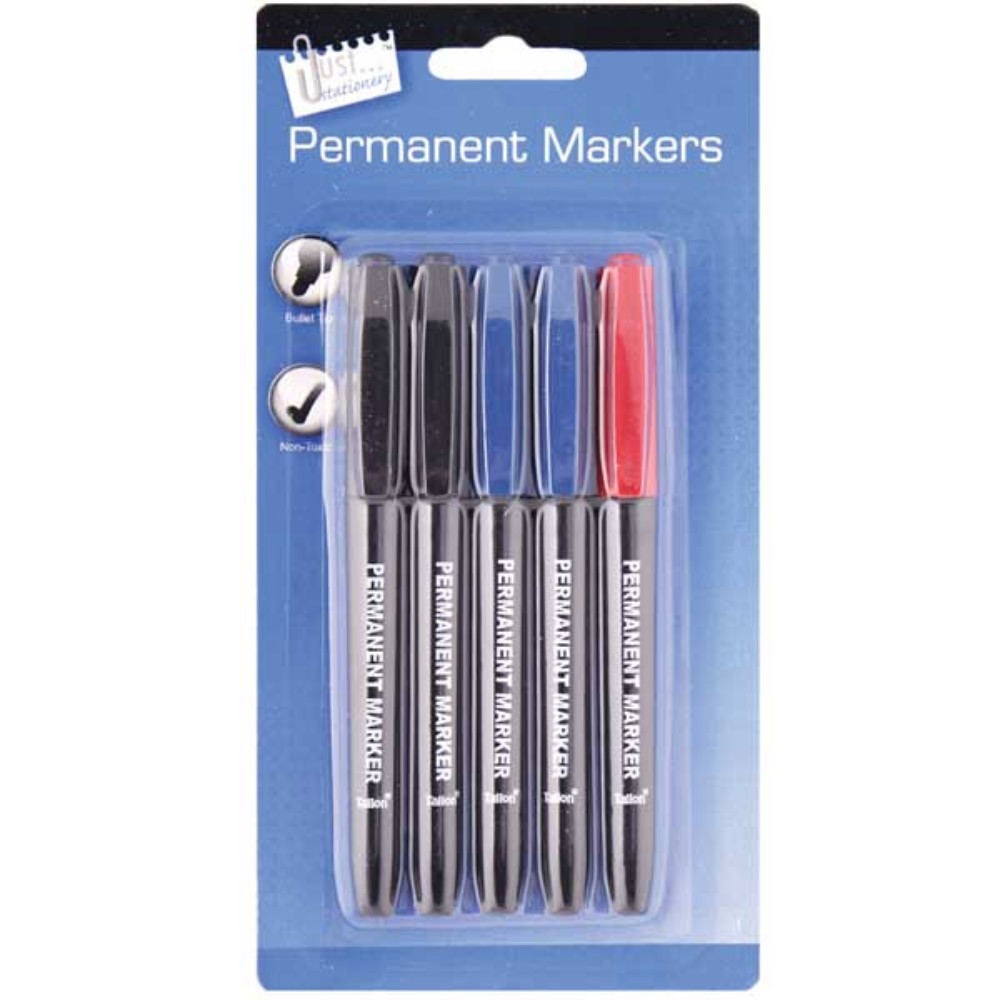5 Rapid Dry Permanent Markers