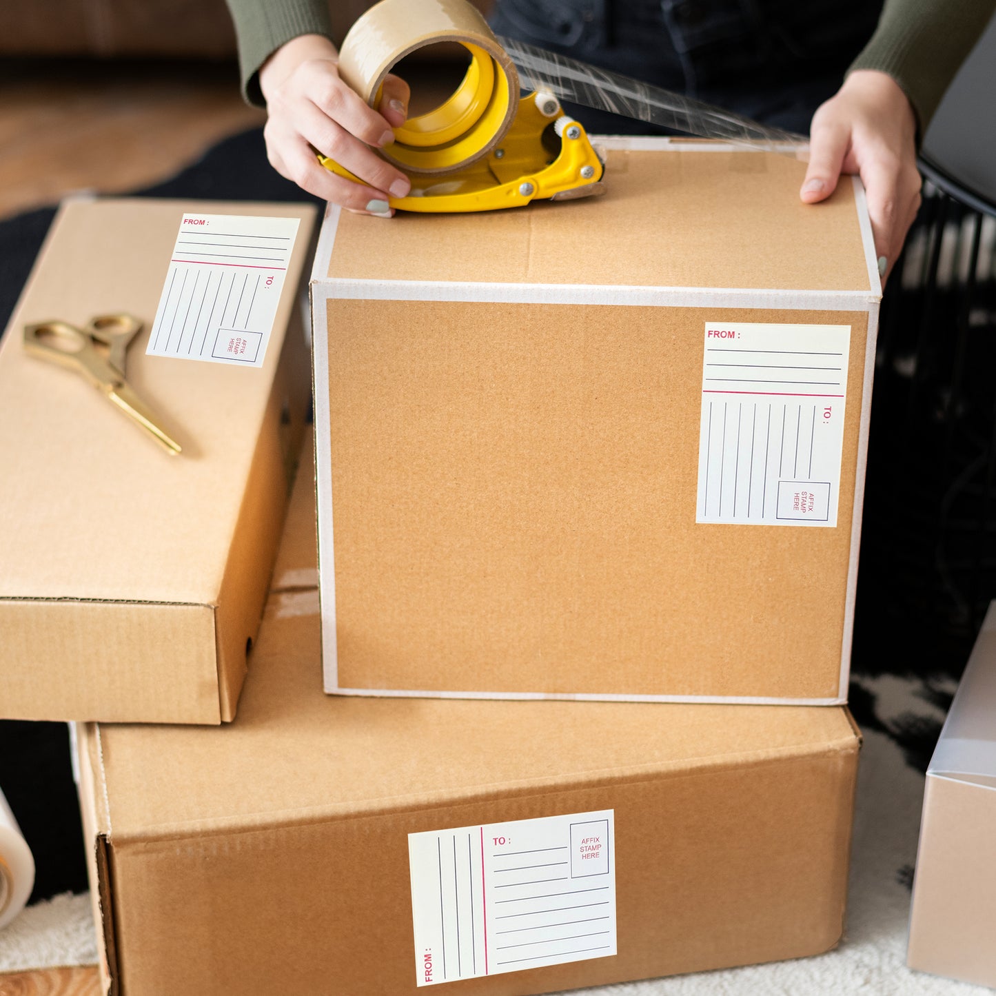 Pack of 84 Return Address 80x110mm Printed Labels