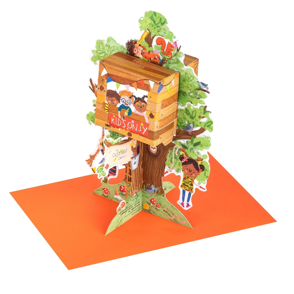 3D & Pop Up Children's Tree House Design Kids Birthday card