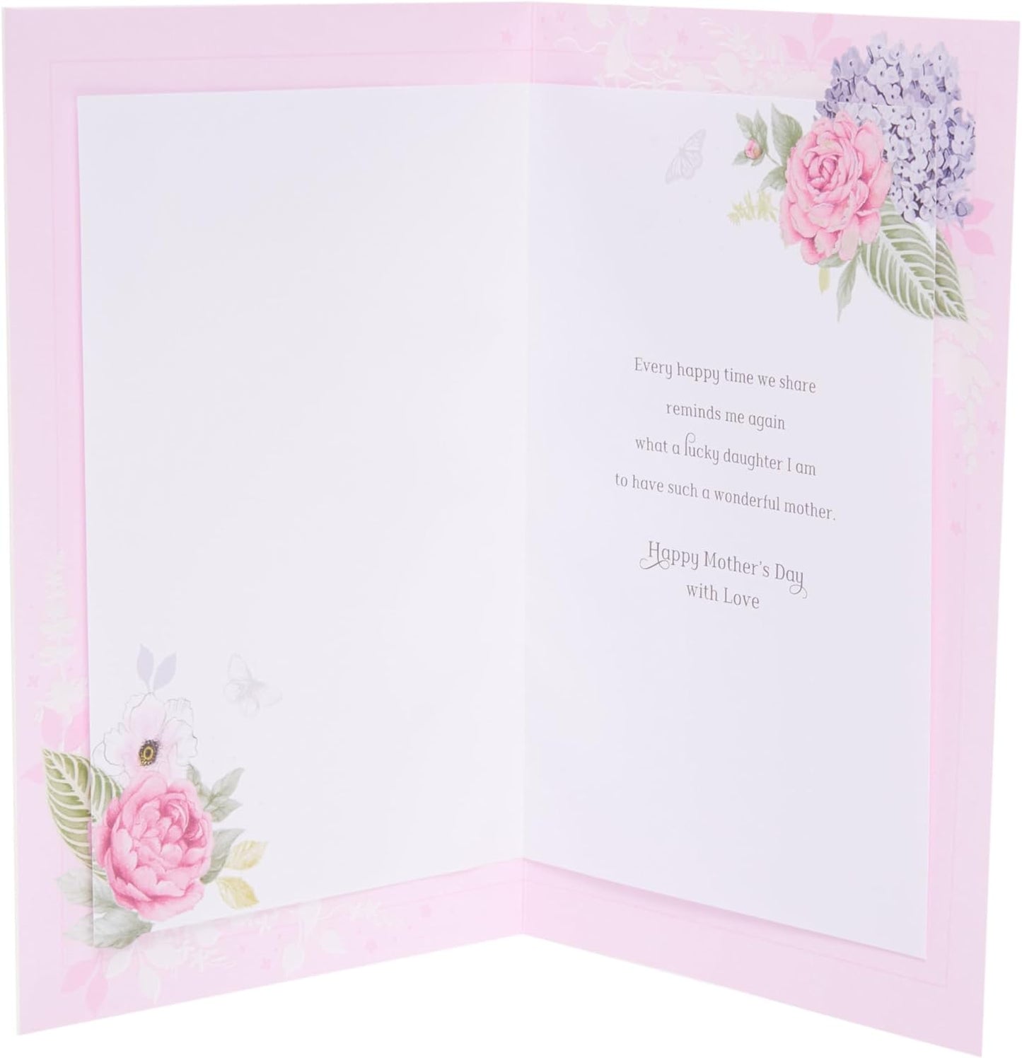 To Special Mother From Daughter Floral Sentimental Design Mother's Day Card
