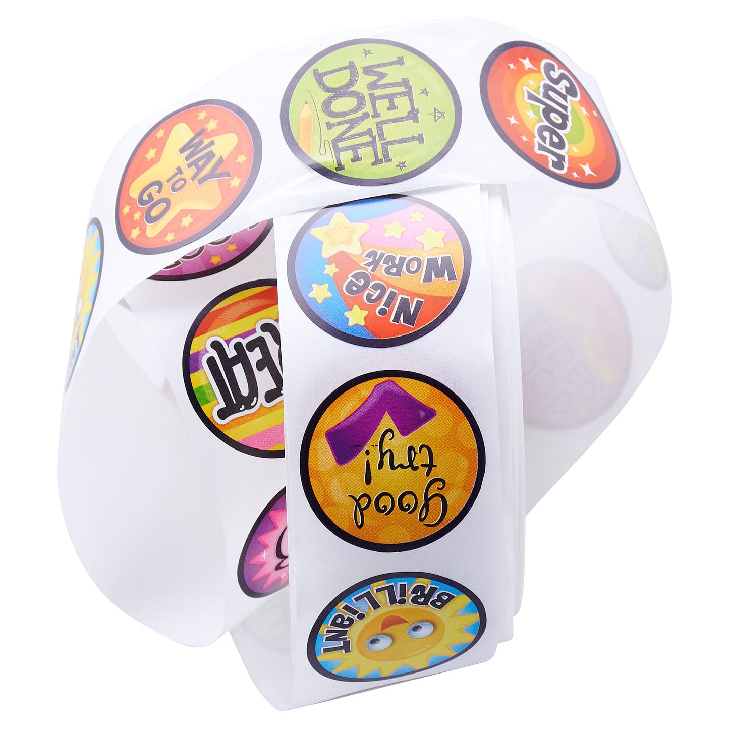 Roll of 200 Stickers Reward by Cleaver Kidz