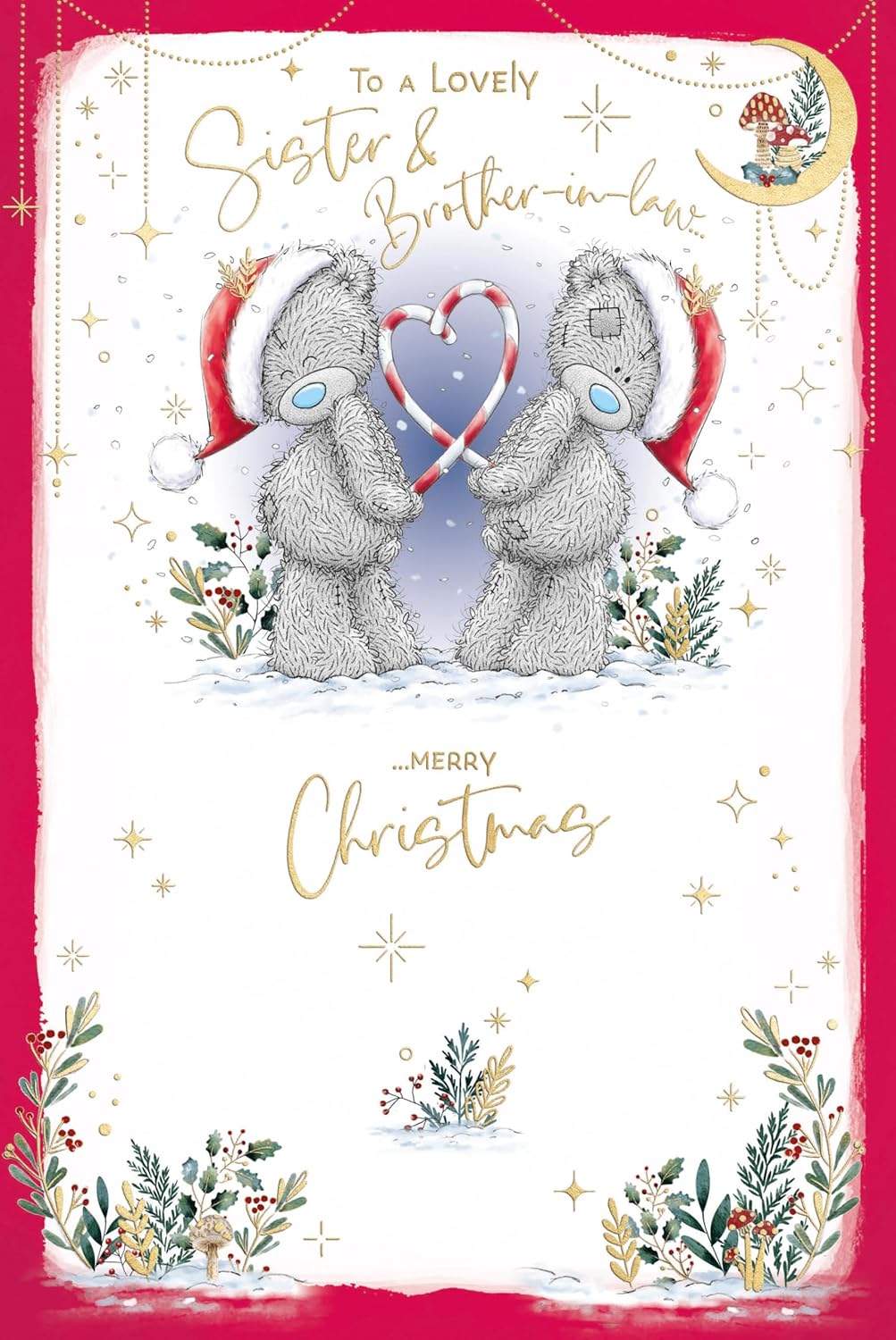 Bears And Candy Hearts Sister And Brother In Law Christmas Card