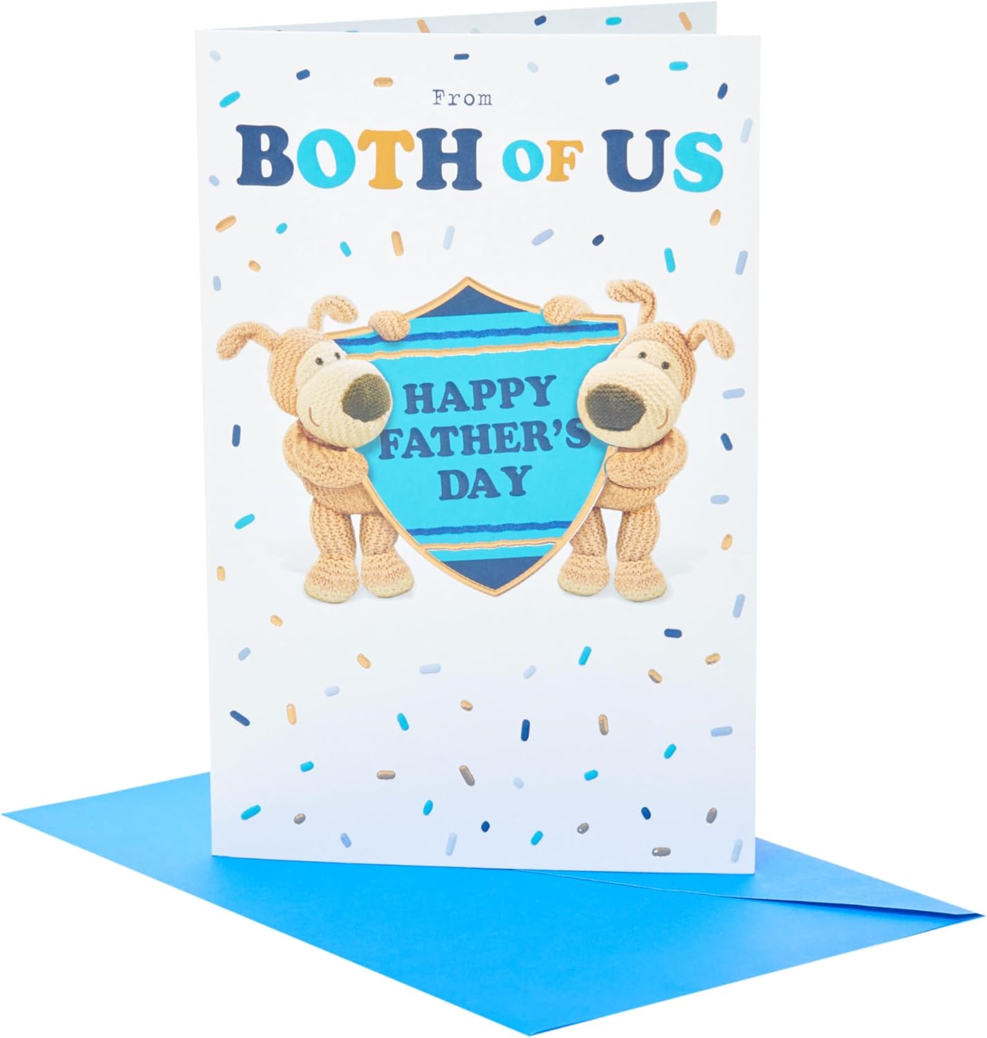 Boofle Cute Design from Both of Us Dad Father's Day Card