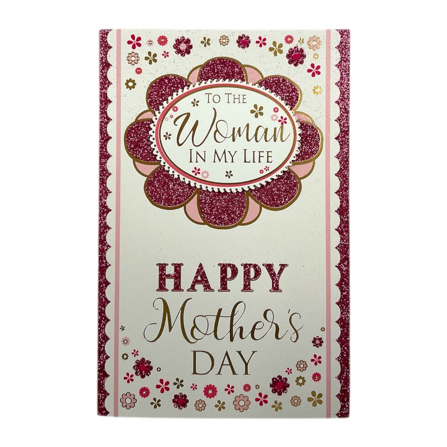 To The Women In My Life Glitter Flower Design Mother's Day Card