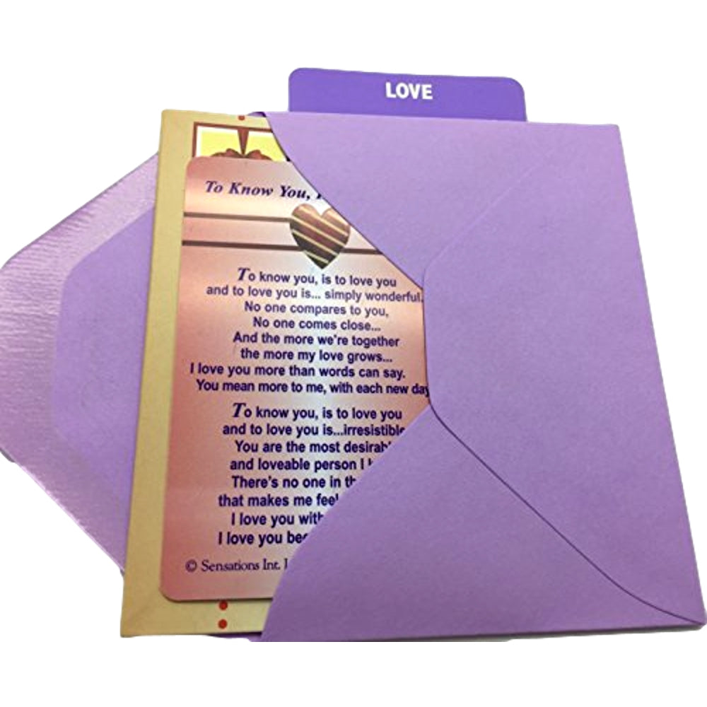 Is To Love You Sentimental Keepsake Wallet / Purse Greeting Card