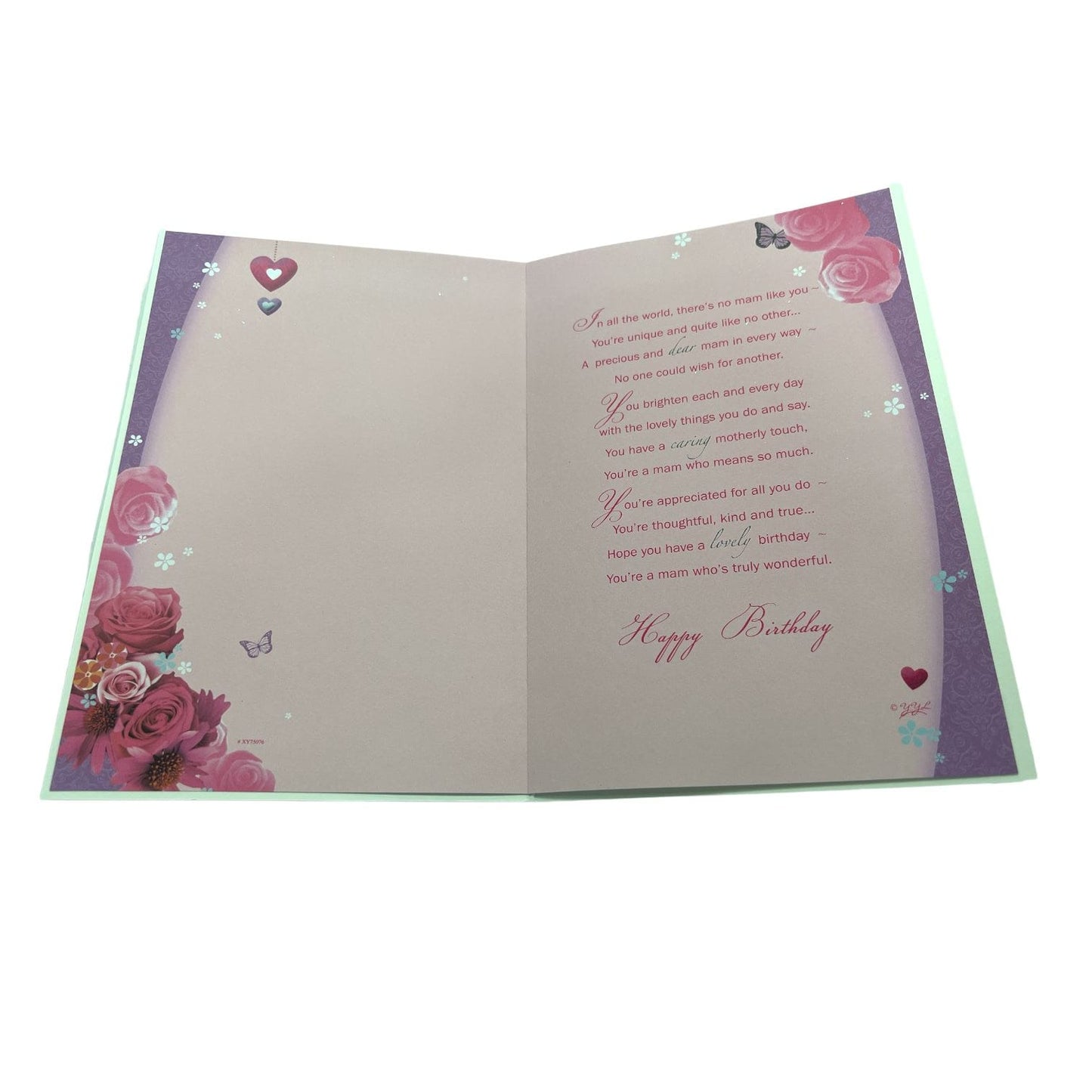 Mam Birthday Wishes Floral Greetings Card