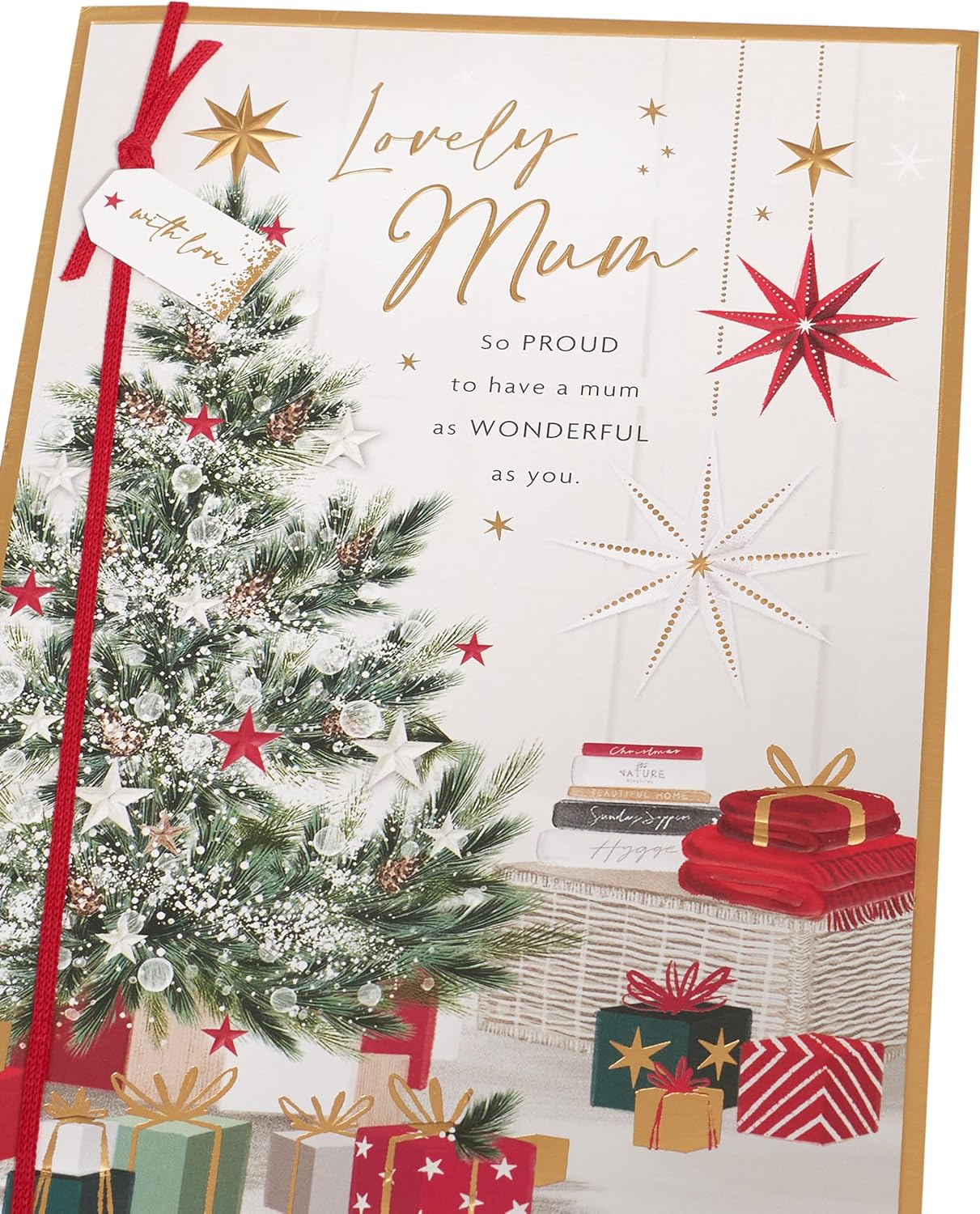 Tree & Presents Design Mum Christmas Card