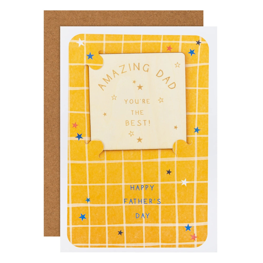 'My Cuppa Tea' Orange & Keepsake Coaster For Dad Father's Day Card