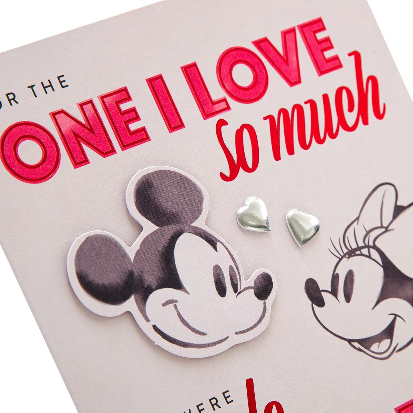Disney's Mickey and Mouse Design One I Love Valentine's Day Card