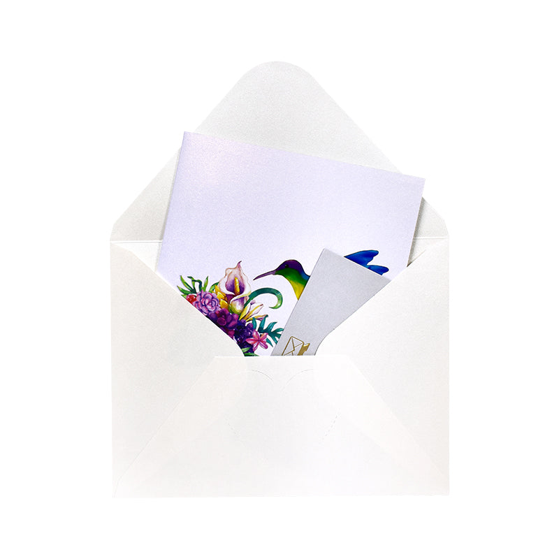Wings of Wonder Hummingbird Whispers 3D Pop Up Greeting Card