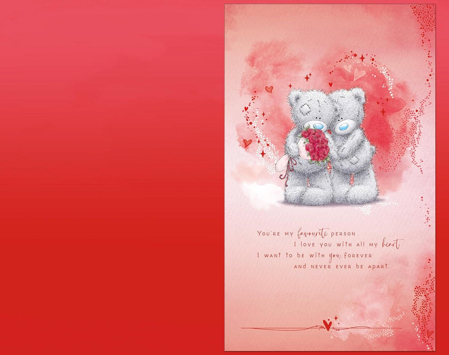 Bears By Tree One I Love Valentine's Day Card