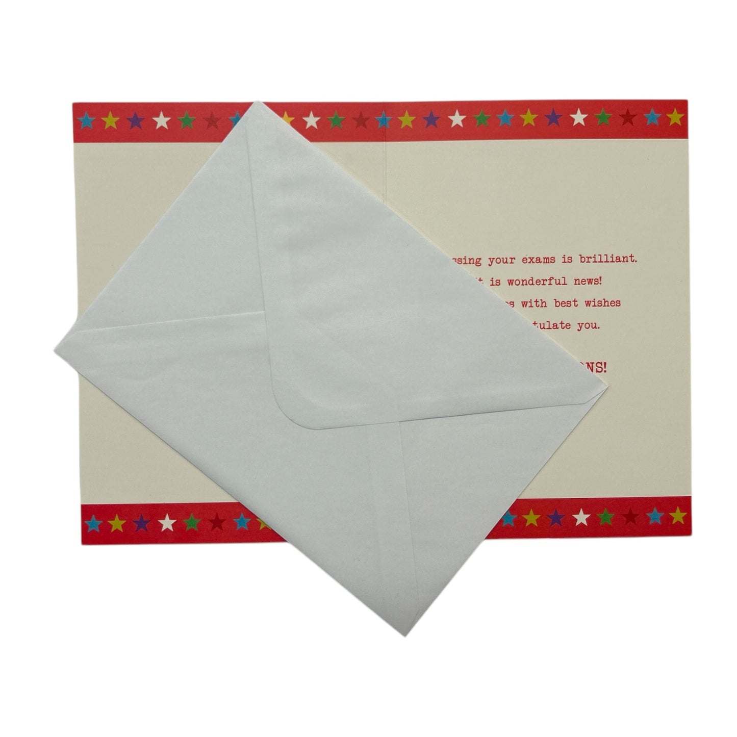 To Granddaughter You Passed Your Exam Multi Stars Design Congratulations Card