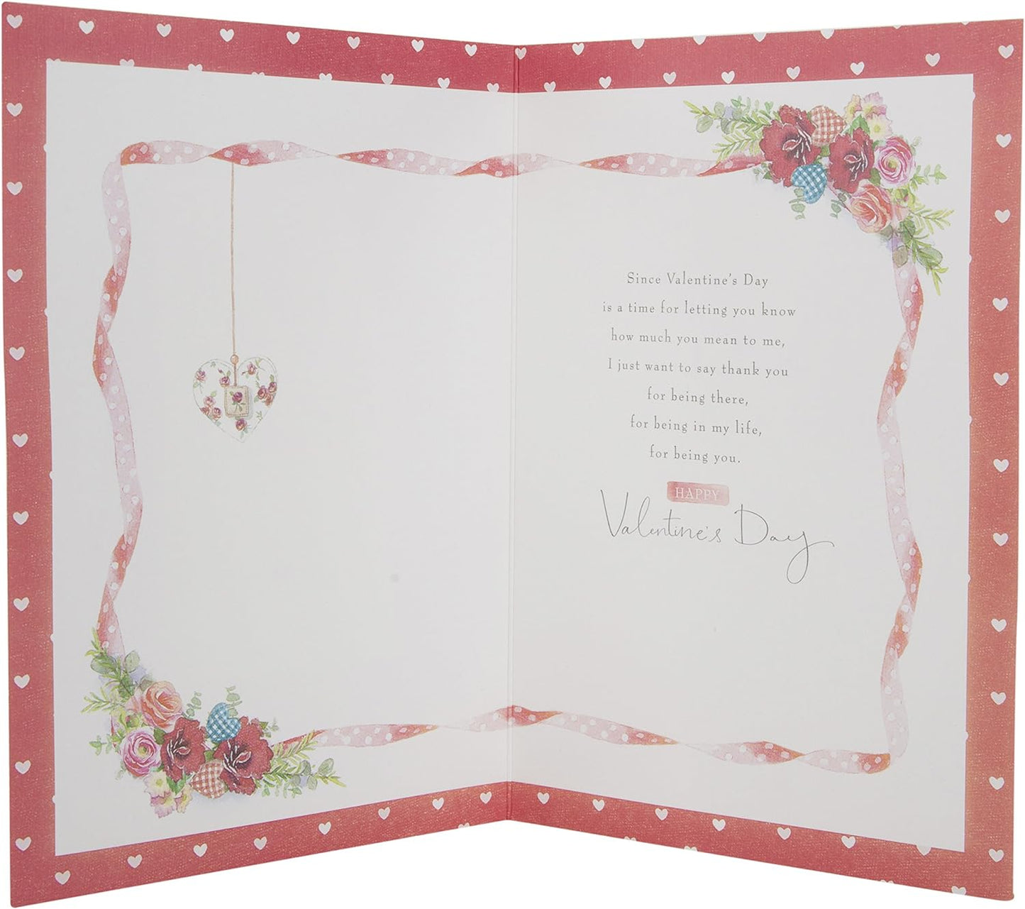 'With Love' Red Heart Gem Finished Valentine's Day Card