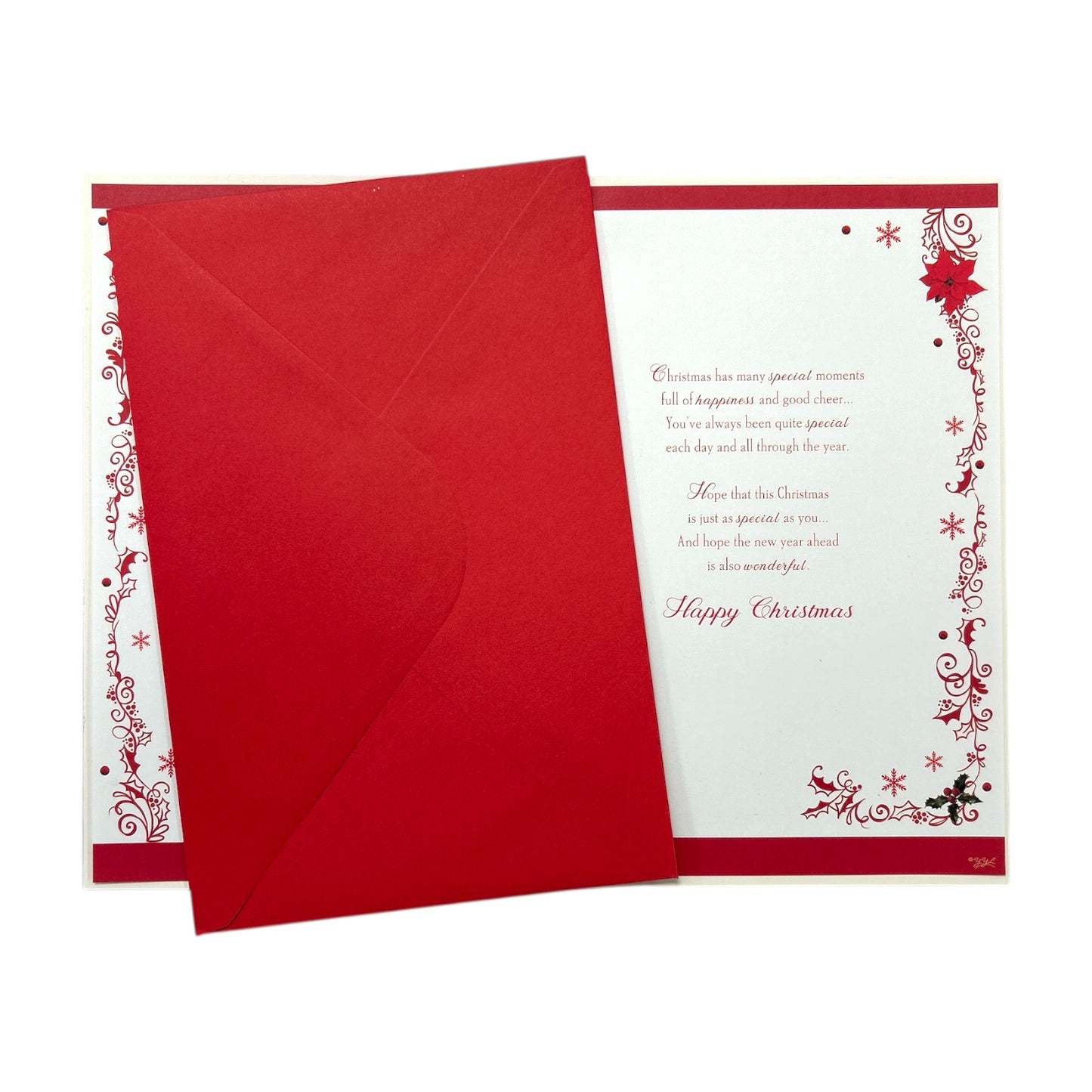 Christmas Wishes for Niece Elegant Red Dress & Festive Decor Card