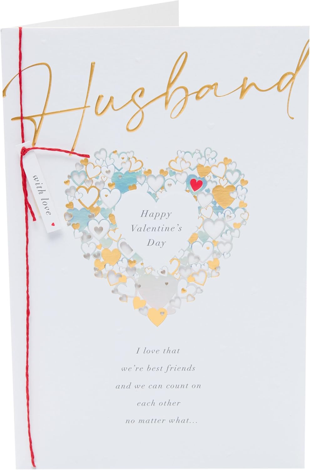 Best Friends Design Husband Valentine's Day Card Large