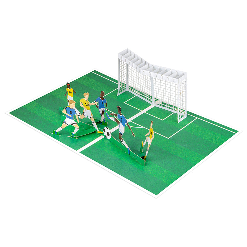 Goal Time 3D Soccer Pop Up Greeting Card