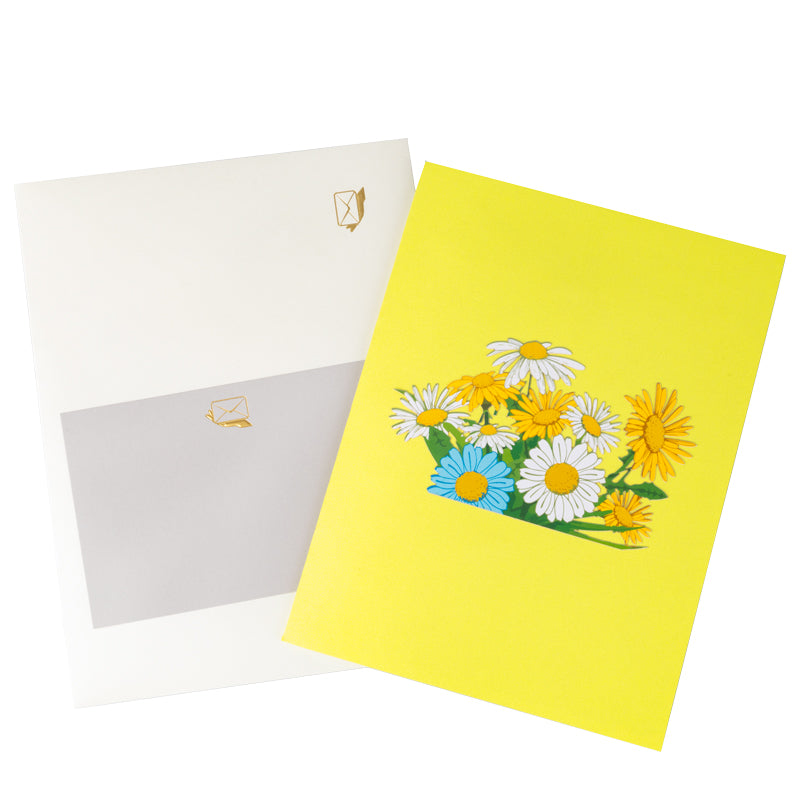 Daisy Delight 3D Floral Pop Up Greeting Card