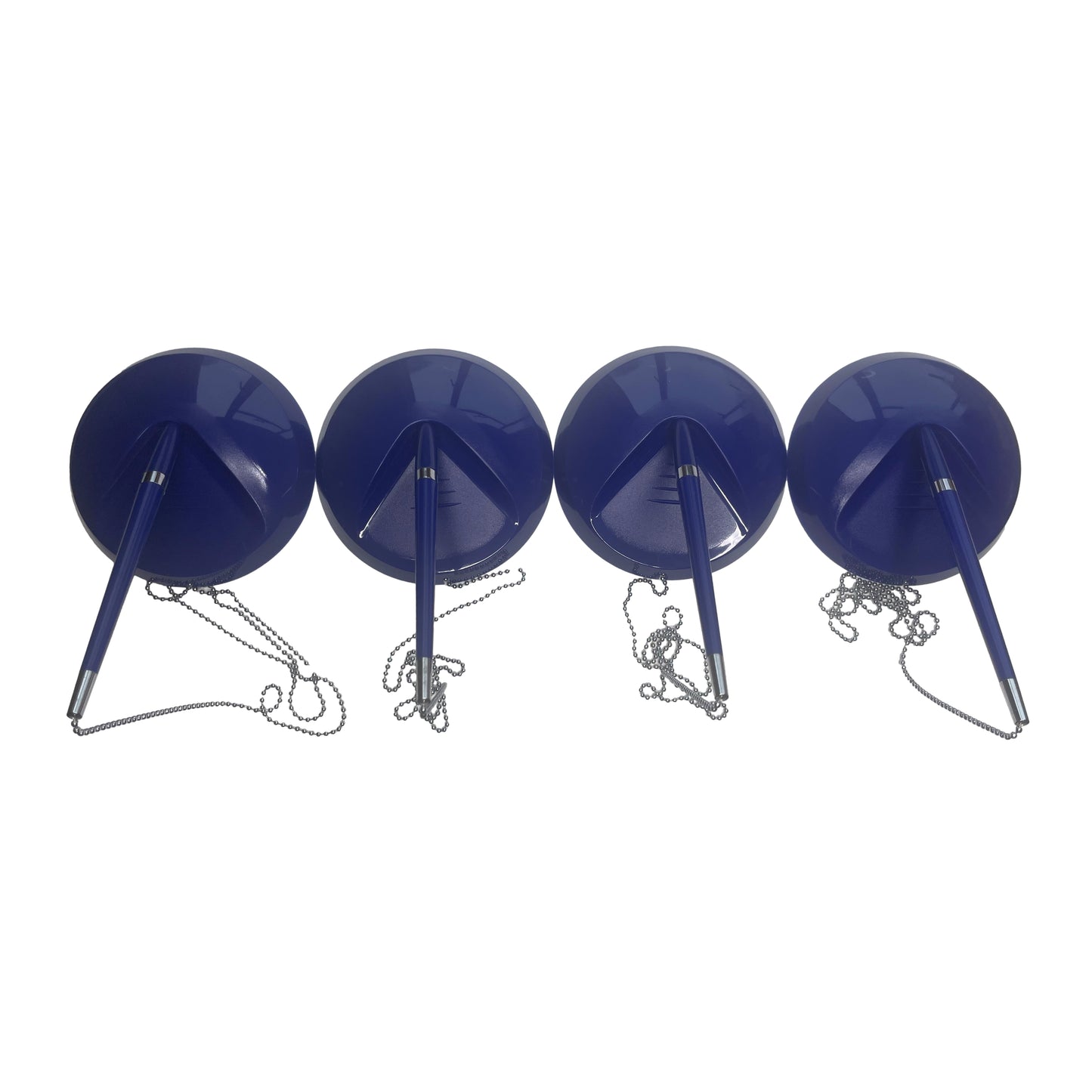 Pack of 4 Blue Reception Counter Pens on Chain