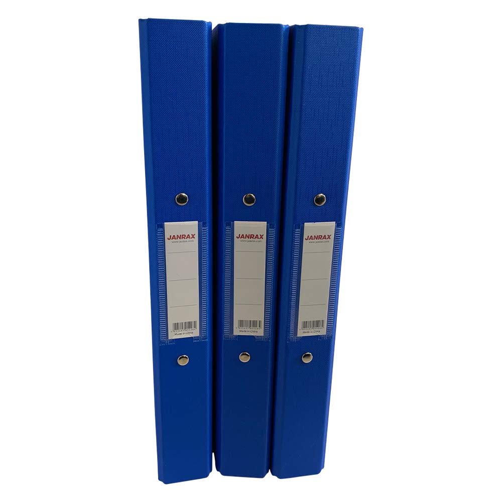 A4 Blue Paper Over Board Ring Binder by Janrax