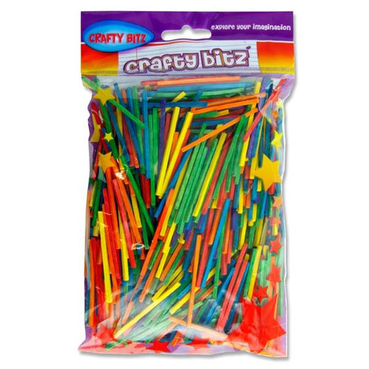 Bag of 75g Coloured Matchsticks by Crafty Bitz