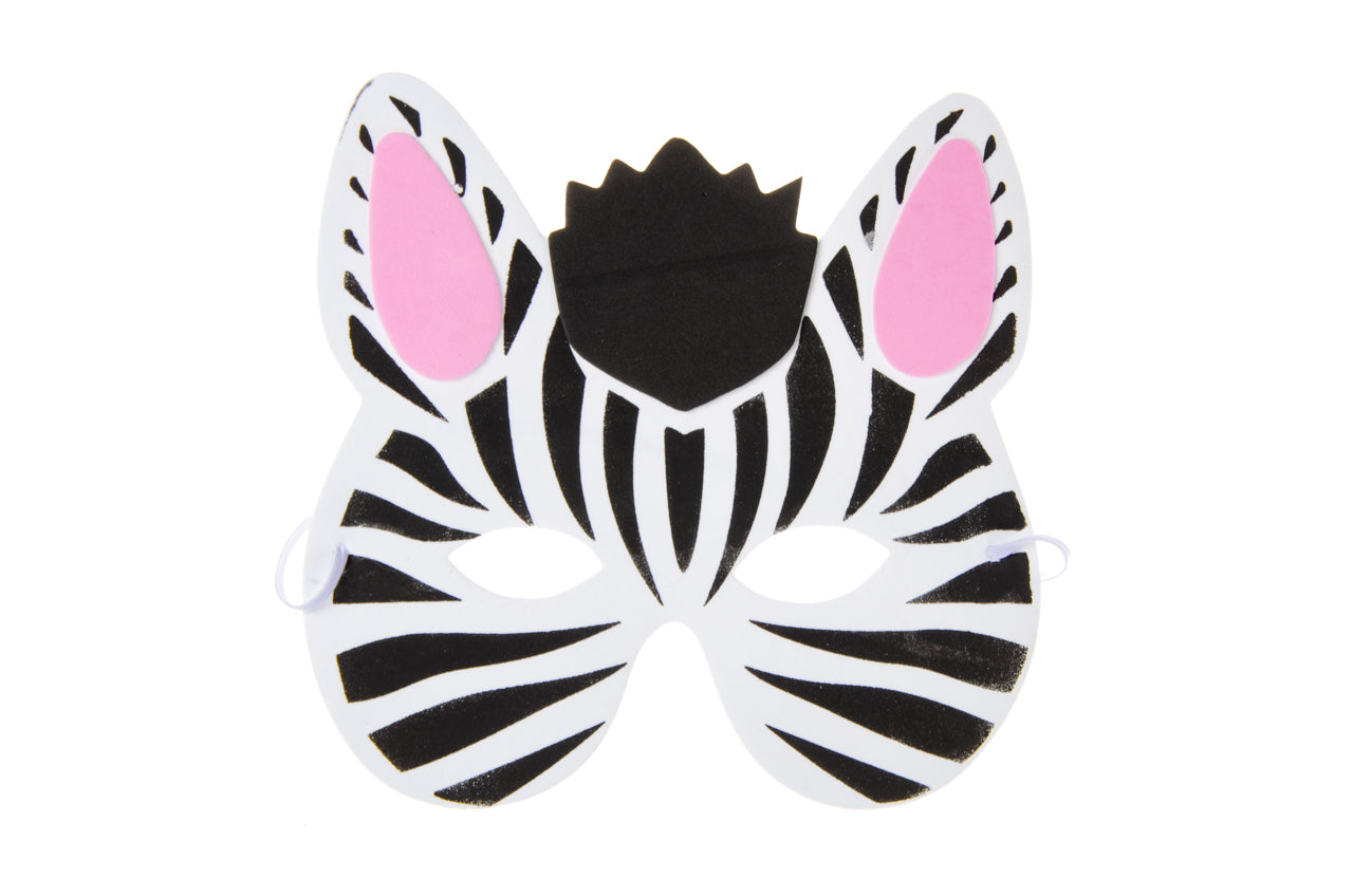 Pack of 12 Wild Animal Foam Masks