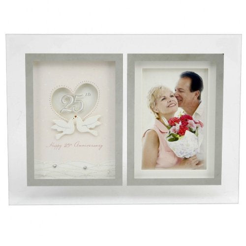 Reflection Sentiment Photo Frame with Verse-25th Anniversary