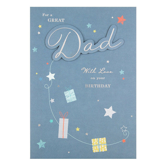 Dad Birthday Card 'With Love' 