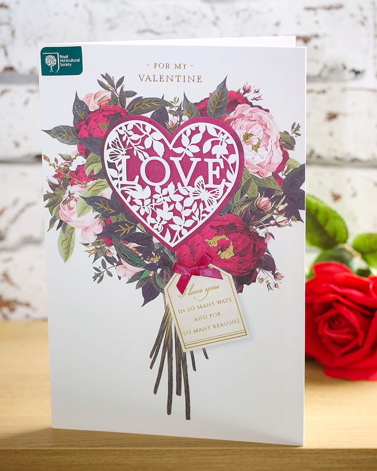 Floral Bouquette Romantic Valentine's Day Card