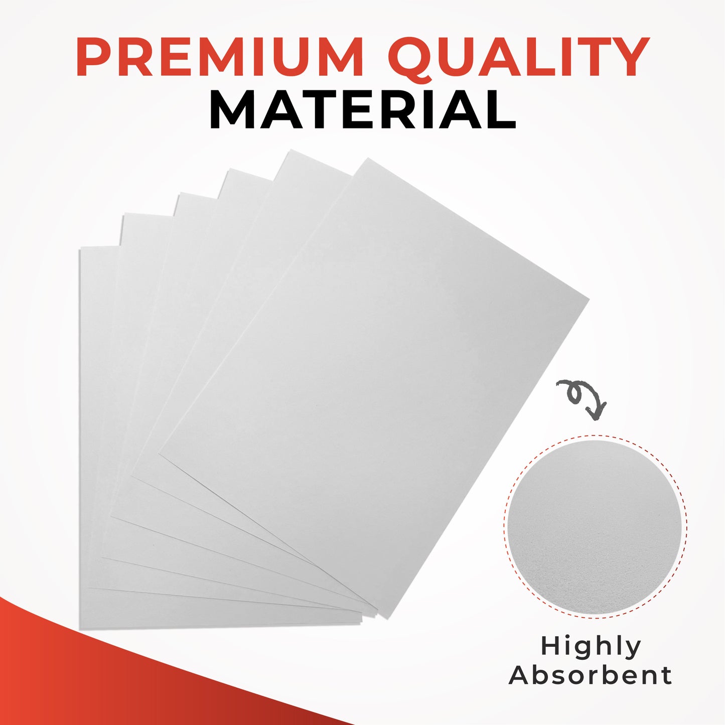 Pack of 48 A4 Blotting Paper Sheets by Janrax