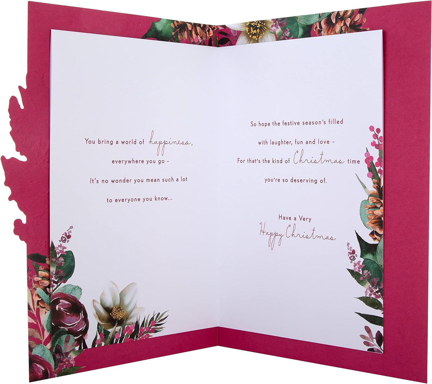 Traditional Wreath and Verse Design Boxed Christmas Card for Someone Special